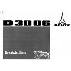 Deutz D3006 Parts Manual